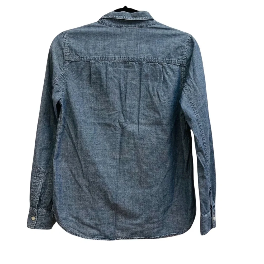J.Crew Dinem Long Sleeve Button Front Shirt Size XS - Picture 2 of 6
